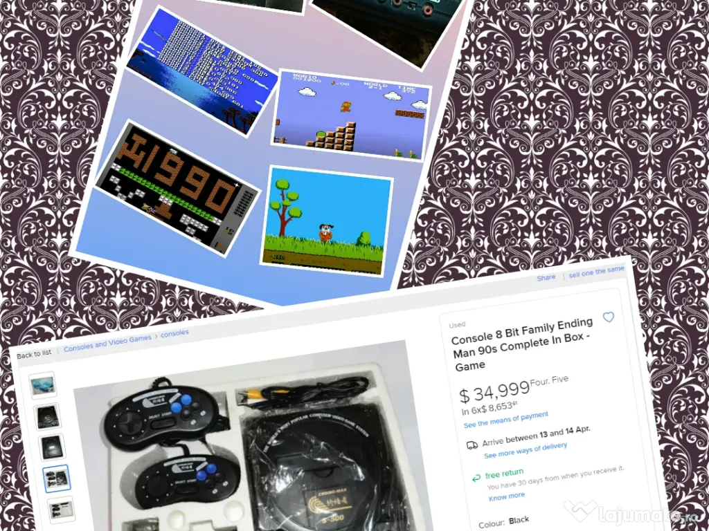 Joc video pe tv ENDING-MAN S-500 aparat anii 90 