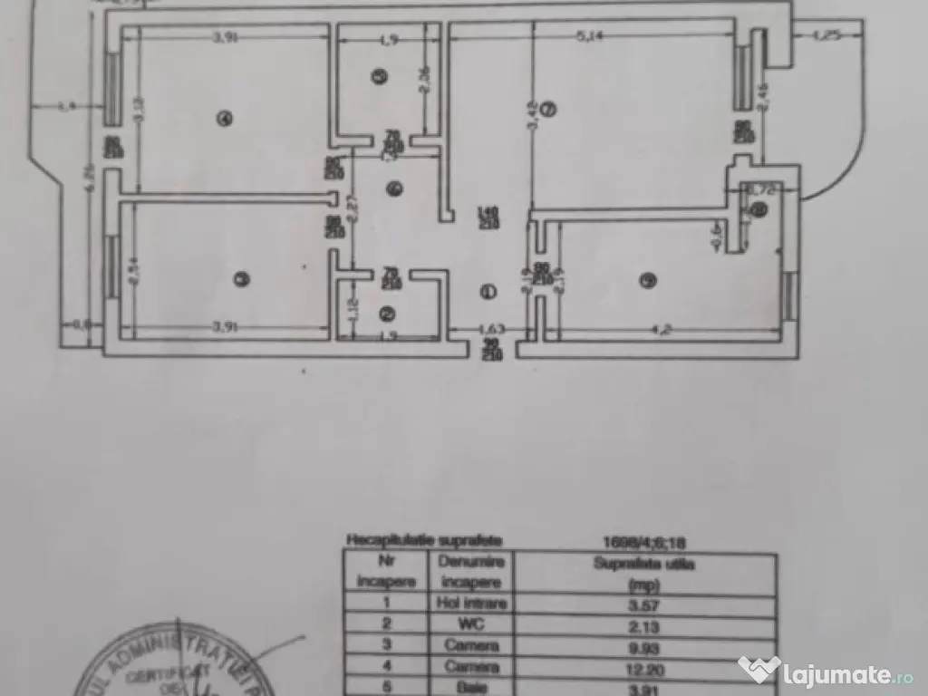 Apartament 3 Camere Pacurari, 2 Bai 
