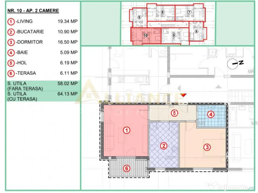 Apartament 2 camere | 64 mp - STRADA LEORDENI - 