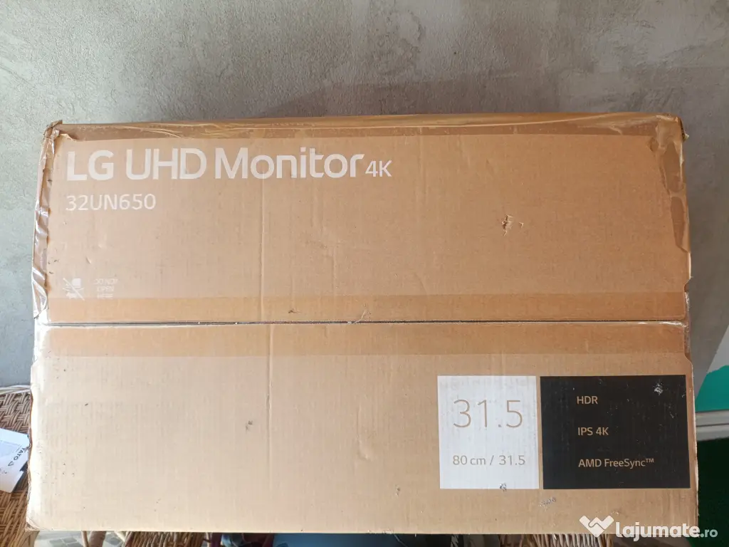Monitor LG IPS 4K.31.5 inch 60hz  cu garanție 