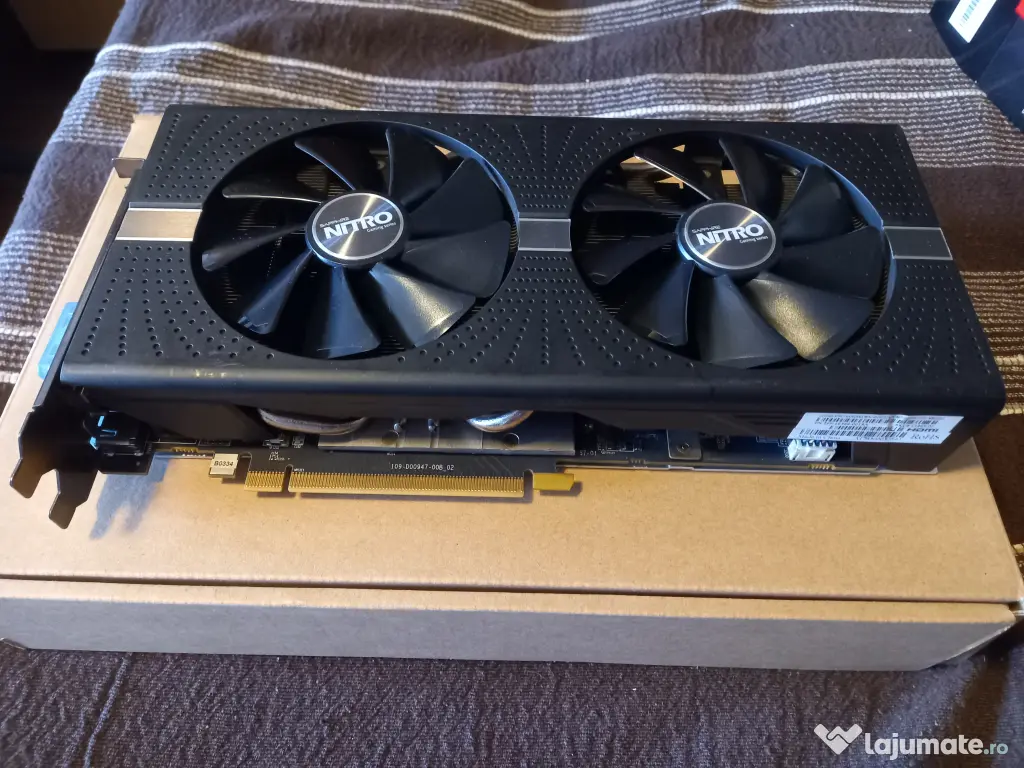 Placă Video Sapphire Radeon RX 580 Nitro+ 8GB GDDR5 – Stare Impecabilă 