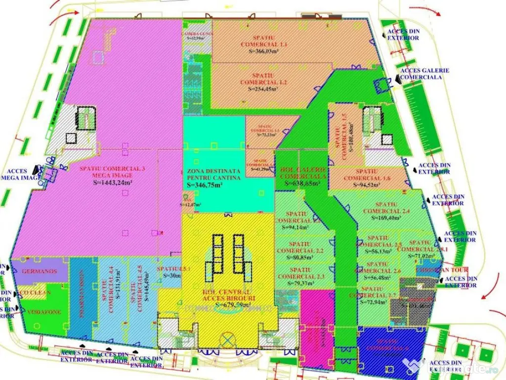 Spatiu comercial la parterul unui centru comercial 70mp S... 