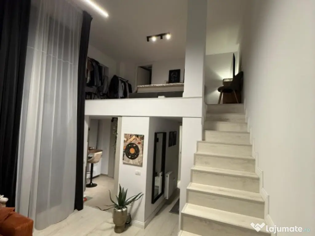 Apartament 2cam loft,modern scară interioară,mobilat,utilat,Colentina