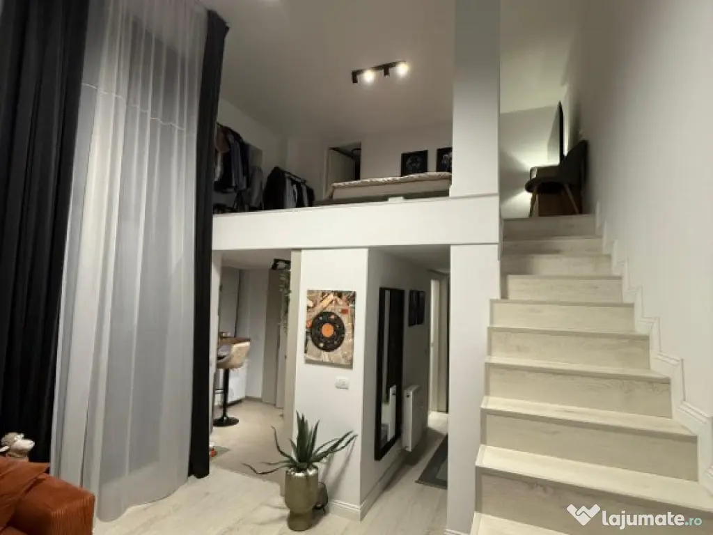 Apartament 2cam loft,modern scară interioară,mobilat,utilat,Colentina