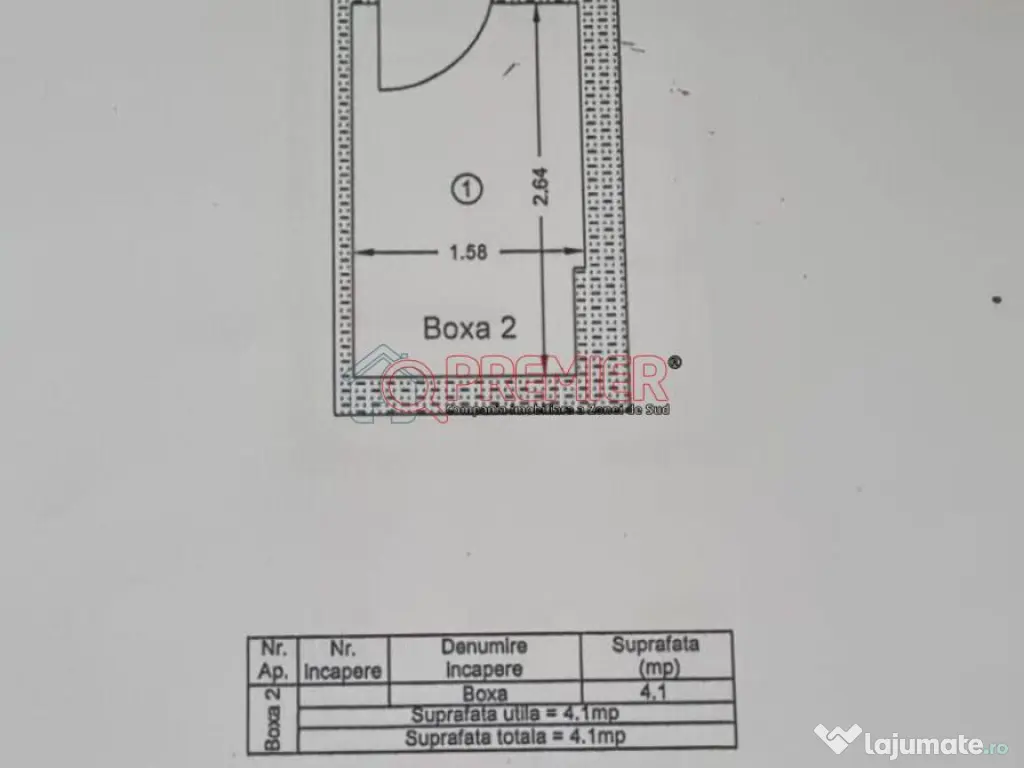 Garsoniera + curte+ Boxa - Popesti Leordeni Bloc 2025 
