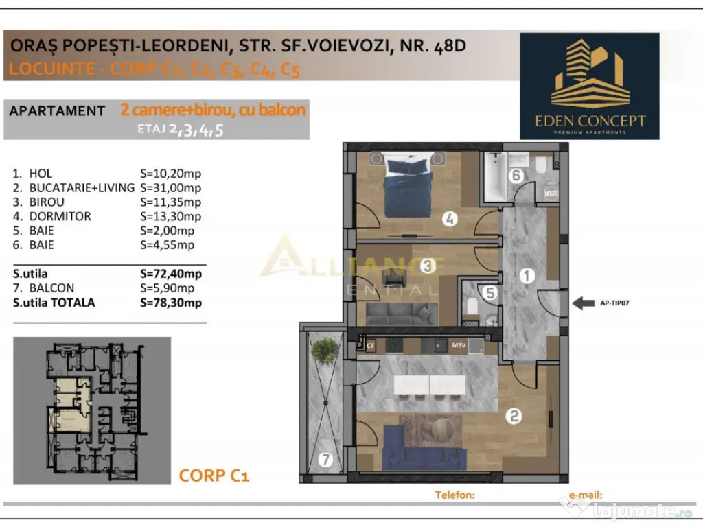 NOU Garsoniera Popesti Leordeni 