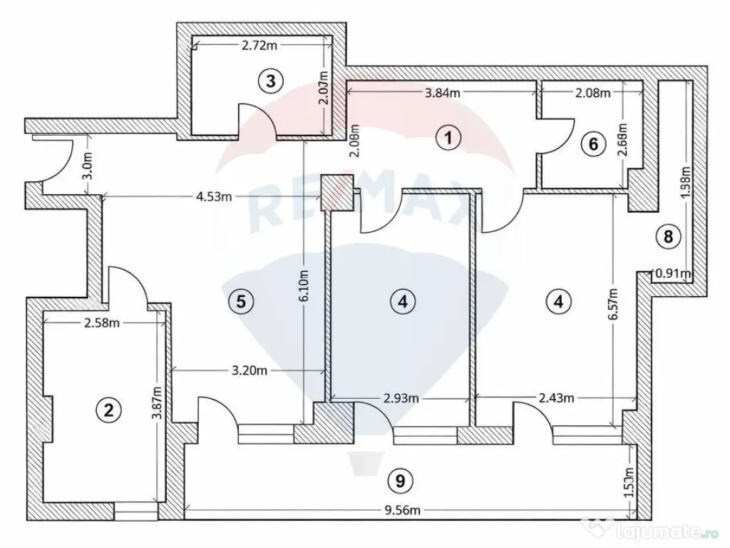 Apartament generos 3 camere, parcare subterană inclusă ... 