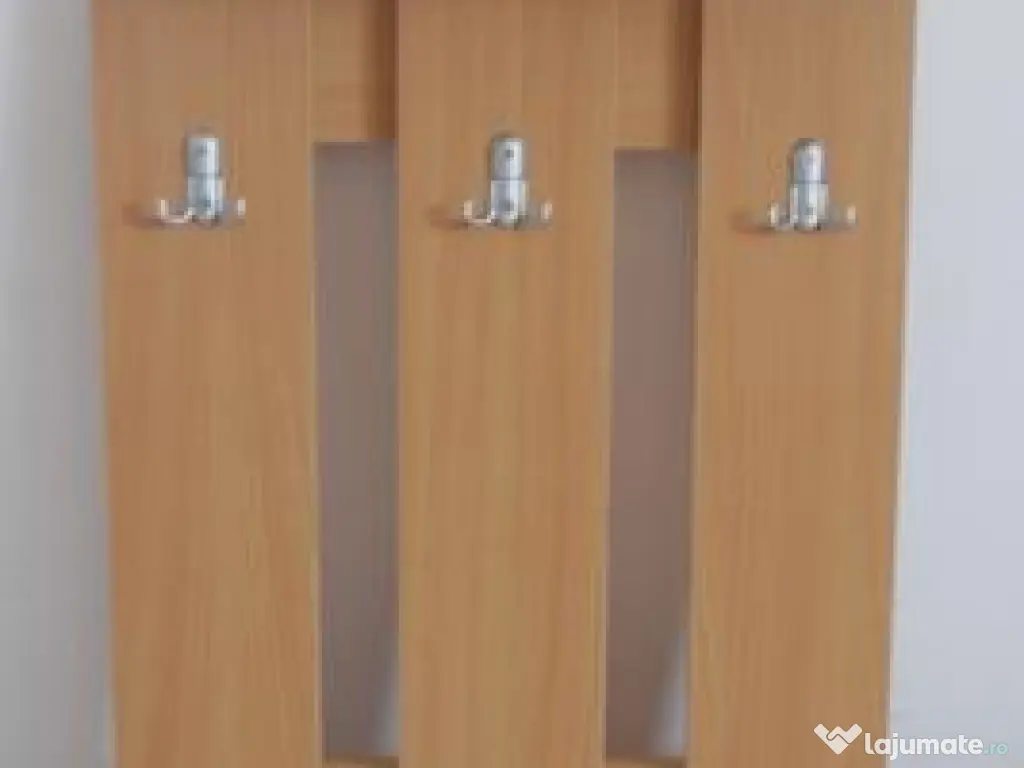 Cuier de perete cu suport, 50 cm 