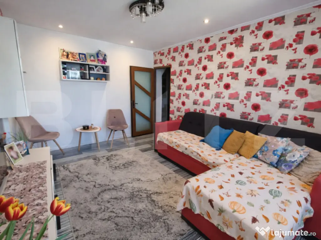 Apartament 3 camere, 66mp, decomandat, 2 bai, zona Pacurari 