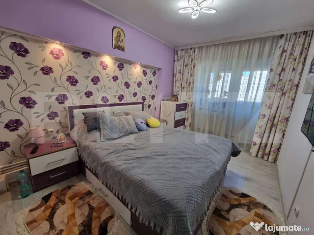 Apartament 3 camere, 66mp, decomandat, 2 bai, zona Pacurari 