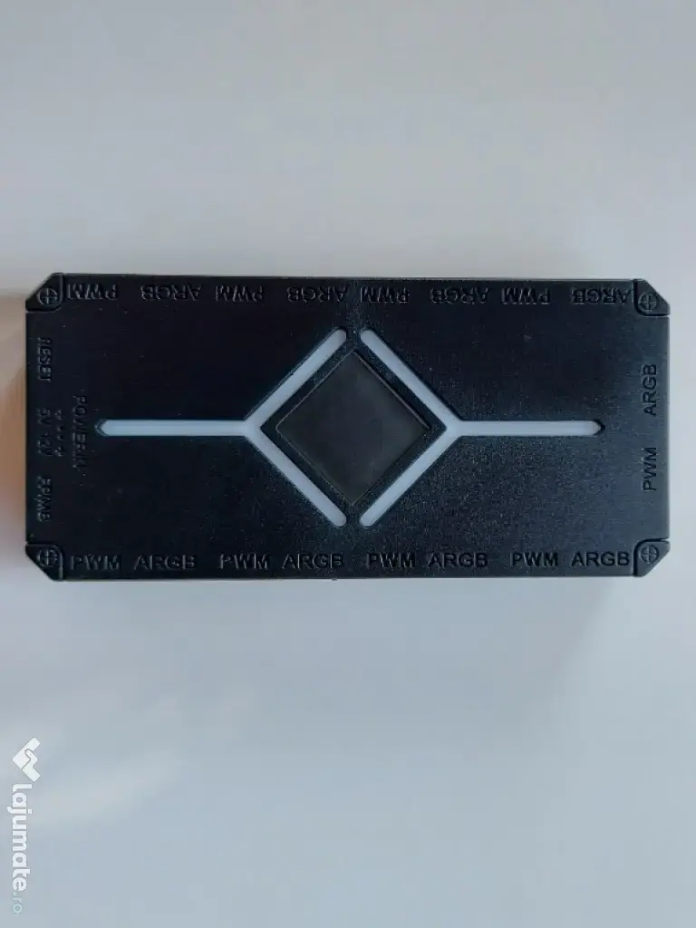 Controller/ Hub Negru cu iluminare pentru ventilatoare 