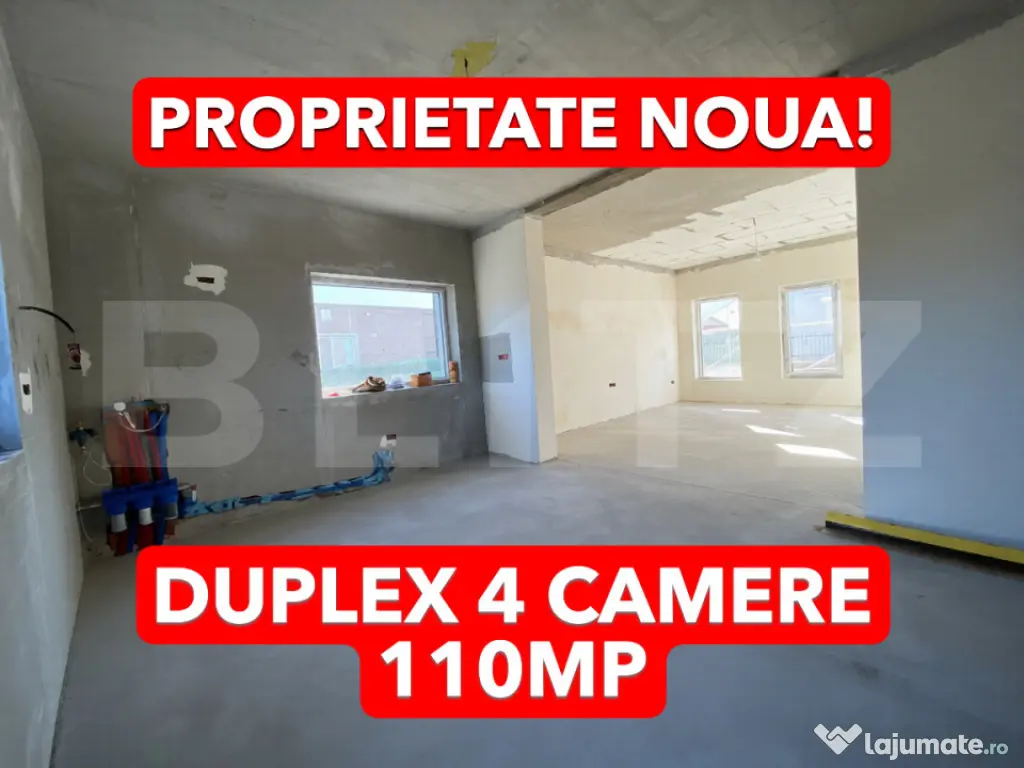 Duplex 4 camere P+M, 110MP, 280mp teren, Mosnita Veche 