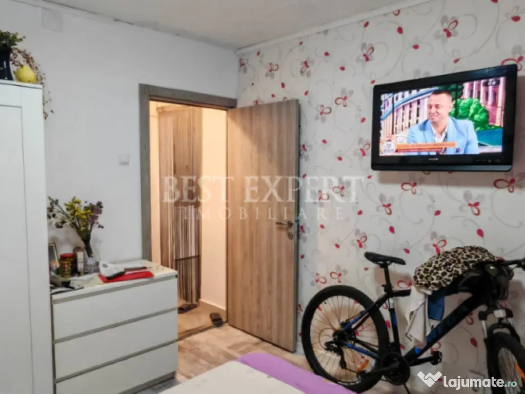 Apartament 4 camere cu geam la baie, bloc reabilitat, 5 min 