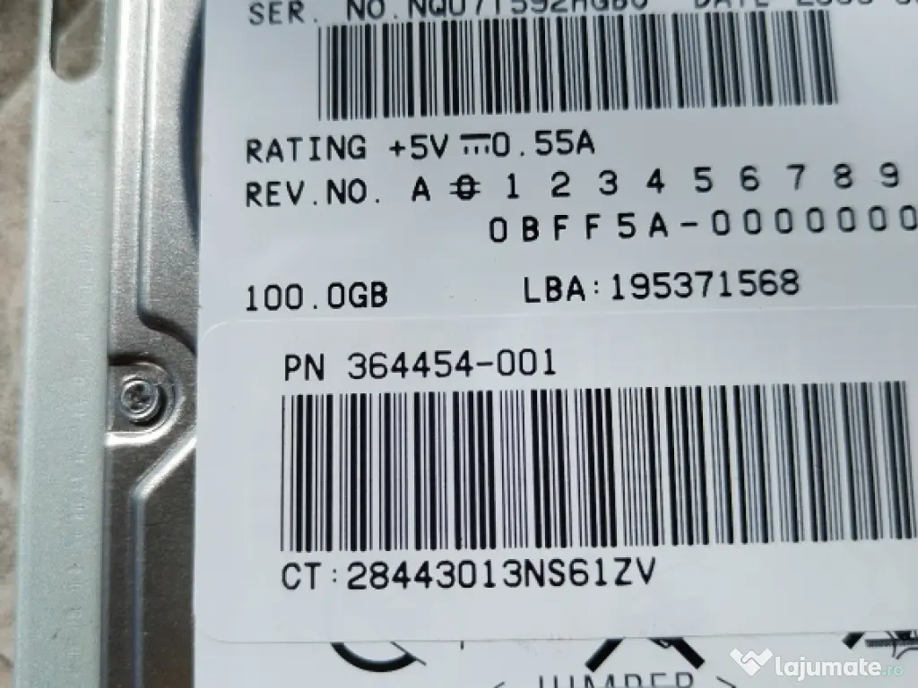 HDD ATA de 100G Fujitsu