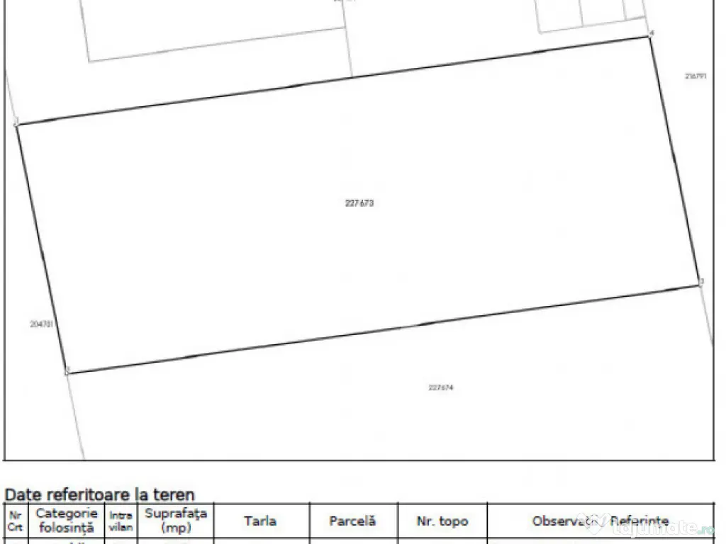 Teren Intravilan - Toate Utilitatile - P+2+M - CU disponibil 