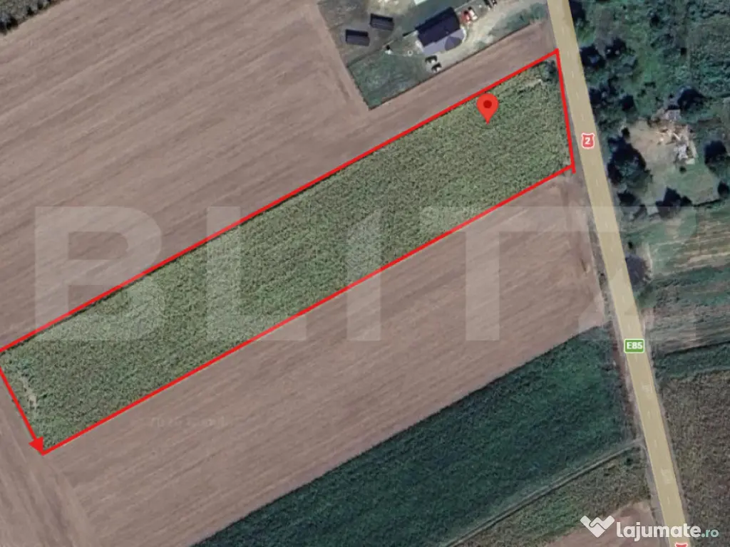 Teren intravilan 3.255 mp |deschidere la E85 | loc. Romaneș
