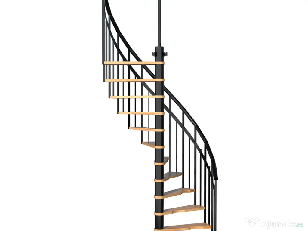 Scara Siena semispirala - fag masiv + metal, D145cm 