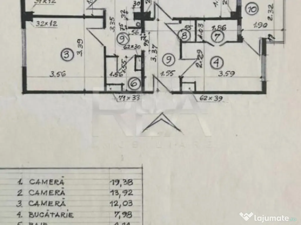 3 camere decomandat, 3/4, 77mp-Drumul Sarii 