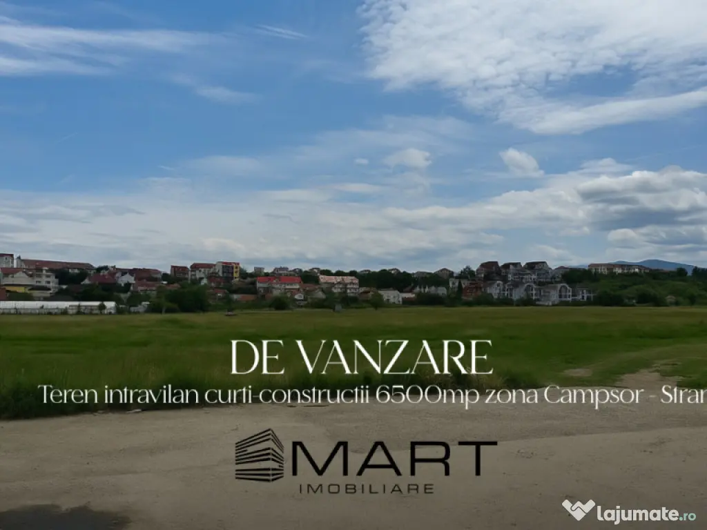 Teren intravilan 6500mp la drumul principal Campsor - Strand