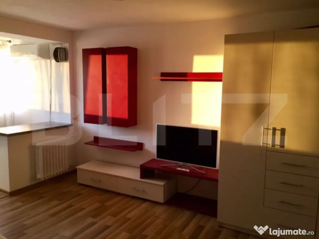 Garsonieră mobilată/utilată, 30.60 mp, zona Brazda lui No
