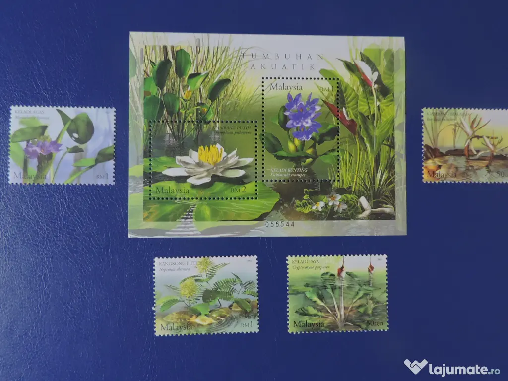 Timbre flori~raritati filatelice 