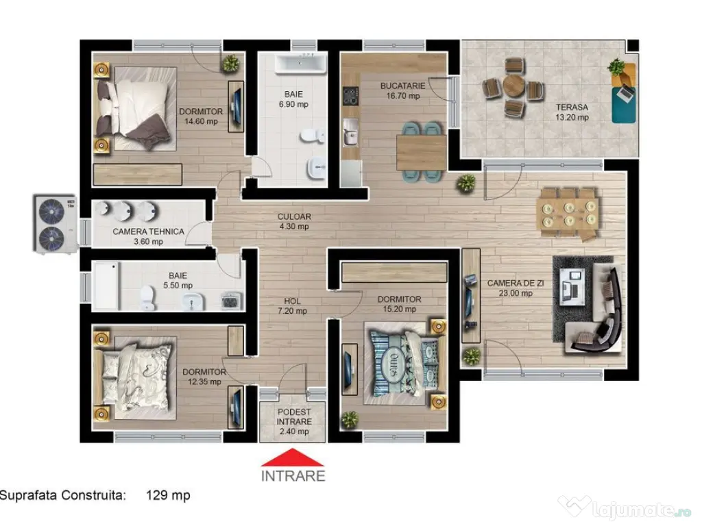 Casa individuala din caramida 4 camere Cartier Izvor Tarl... 