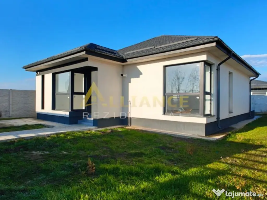 Casa individuala parter - 3 camere 2 bai - teren 376mp 