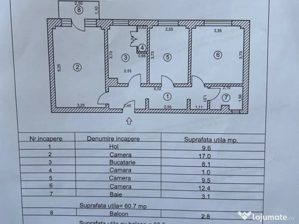 Apartament 3 camere confort 1 decomandat Plantelor, etaj int 