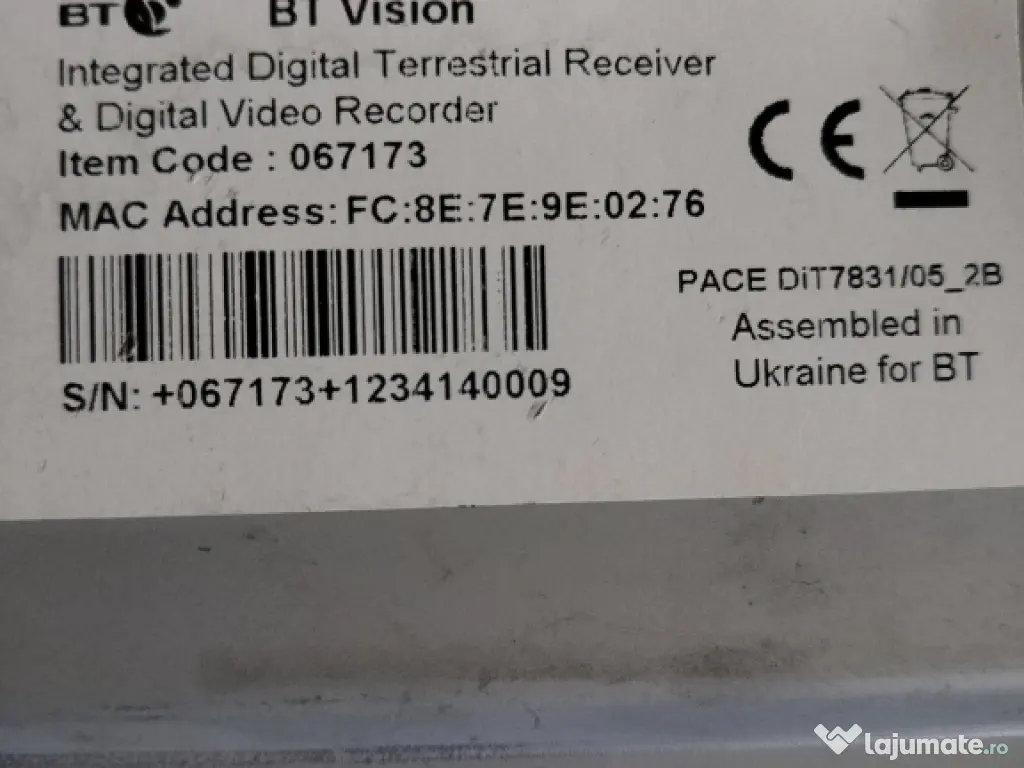 receiver terestru digital BT Vision 