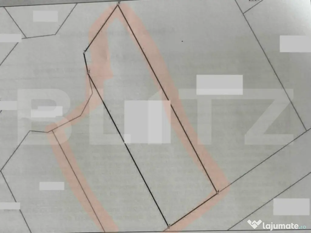 Teren extravilan 1323 mp cu acces dublu, ideal investiție, 