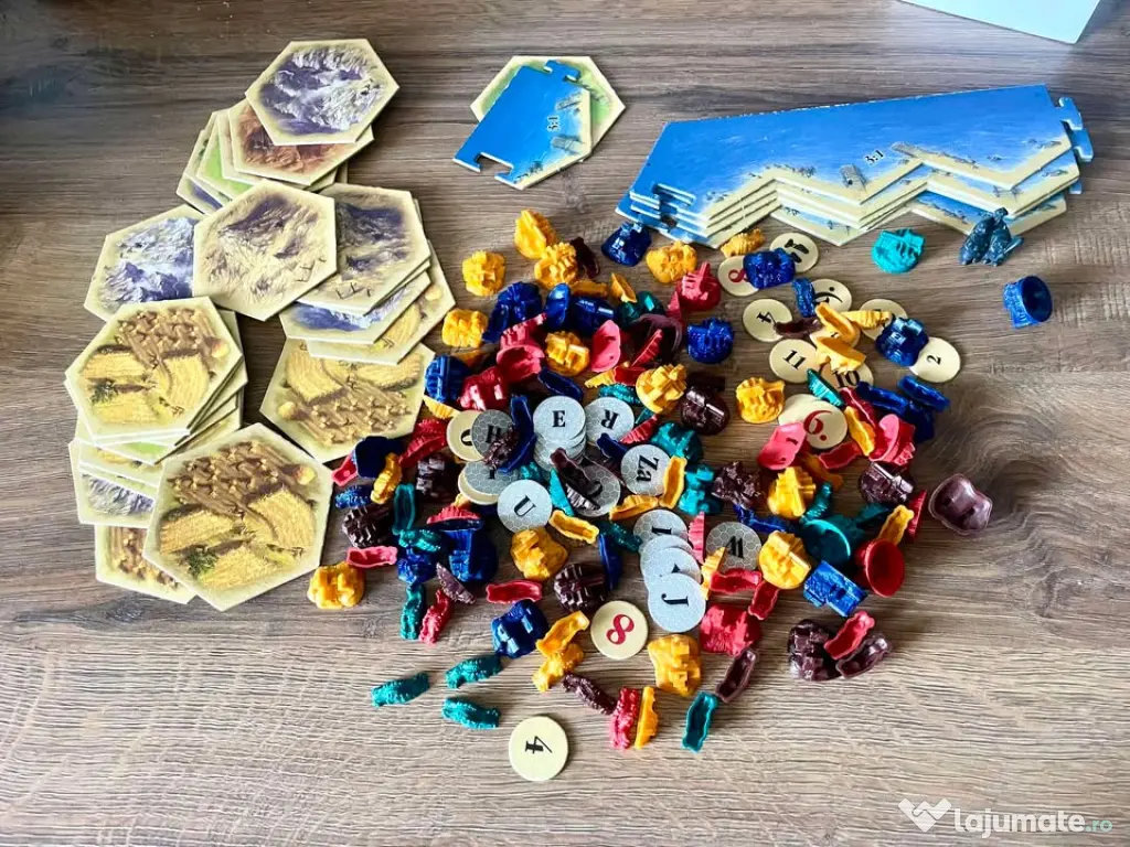 Piese Catan jocul de baza si ext 6 jucatori 