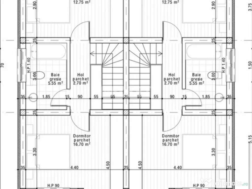 DUPLEX 3 CAMERE, 2 BAI, 250 MP TEREN, VOROVESTI-MIROSLAVA