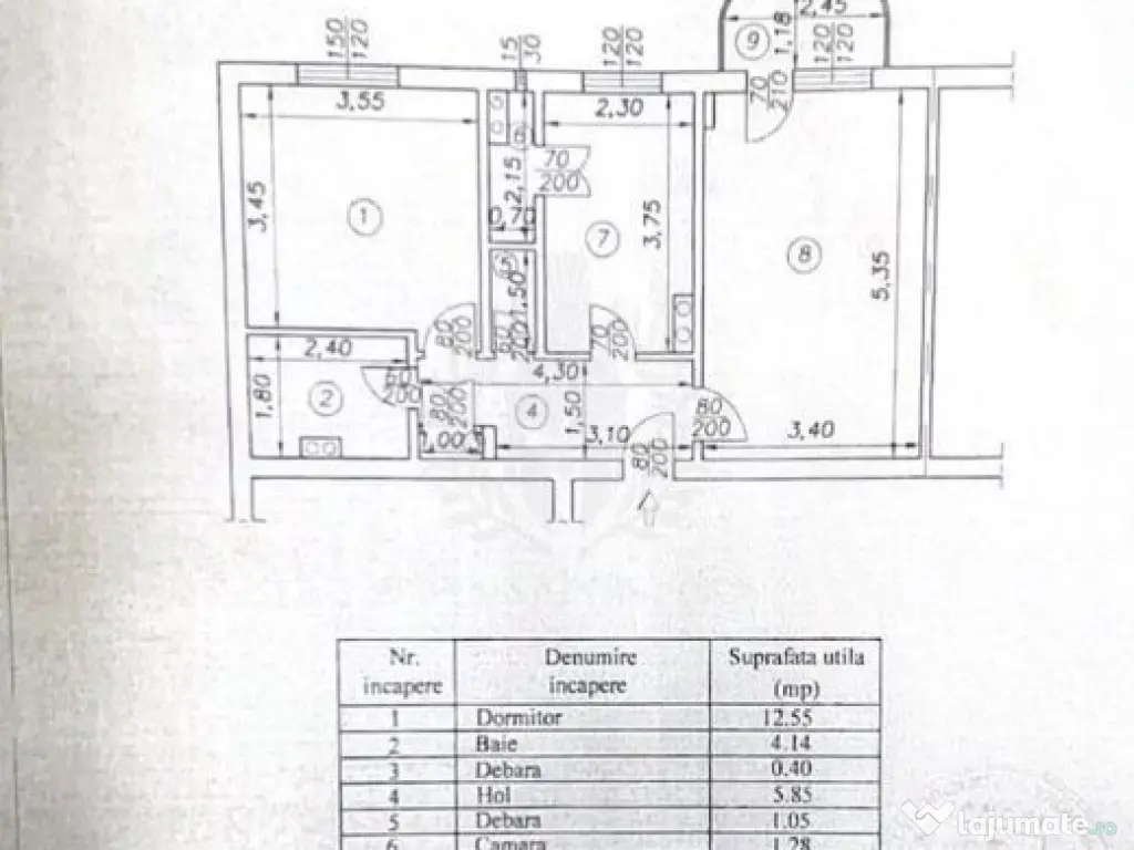 Apartament 2 camere, renovat, centrala proprie, zona Vest/ 