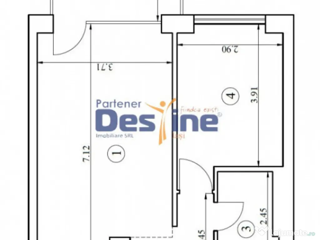 Silk District Apartament 2 camere 51 mp mobila utilat modern