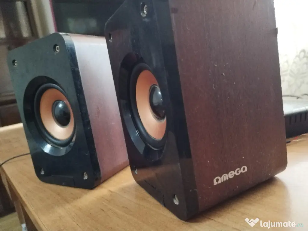 Boxe Omega de 10W de lemn 