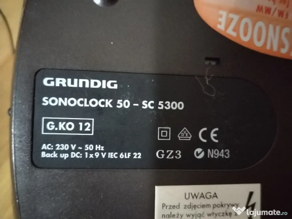 Radio cu ceas Grundig 