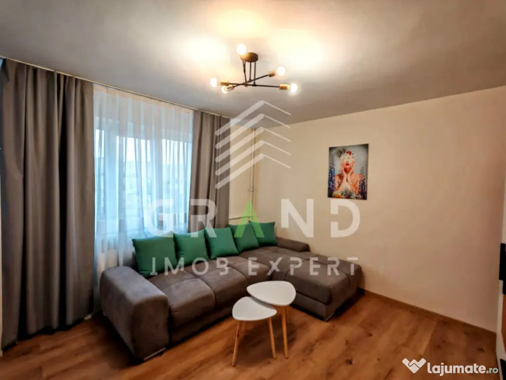 2 camere decomandat | Renovat | Balcon închis | Mănăștur