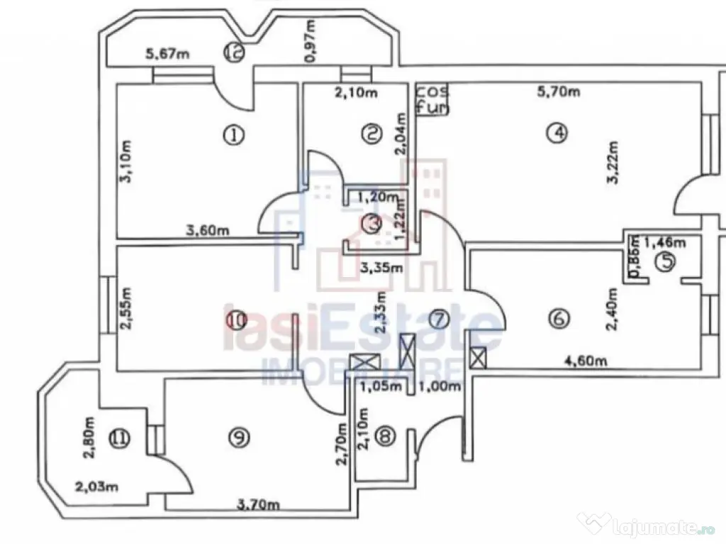 Apartament 4 camere Pacurari 