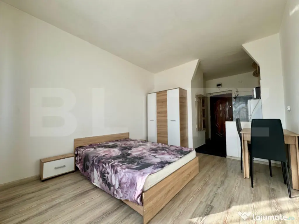 Garsonieră mobilată și utilată, etaj 3 - zona Splaiul Cr 