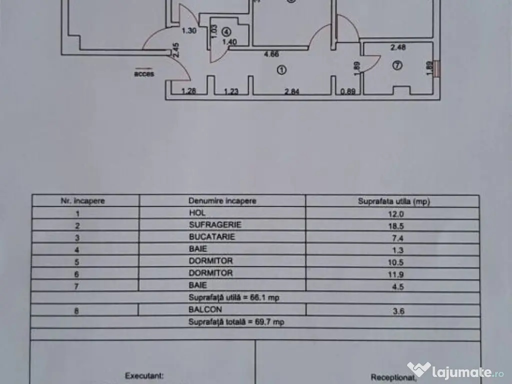 Apartament 3 camere Inel 2 