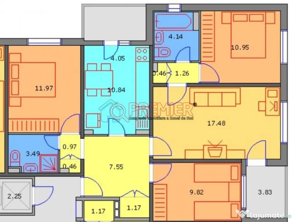 4 Camere - bloc 1981 - Sos Berceni - Metrou Aparatorii 