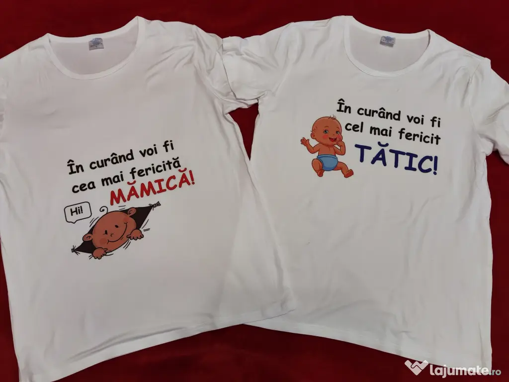 Tricouri personalizate cu poza is text 