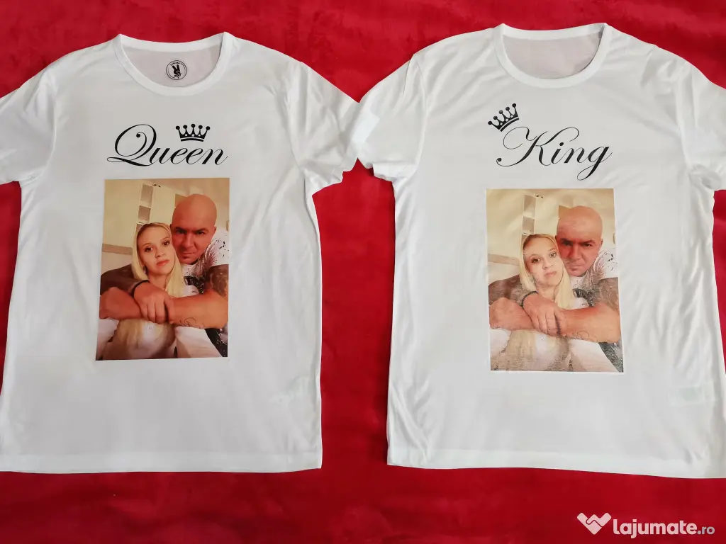 Tricouri personalizate cu poza is text 