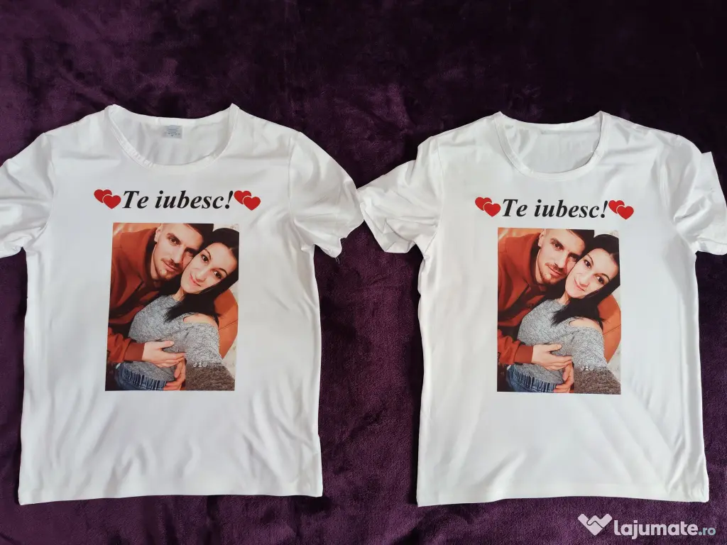 Tricouri personalizate cu poza is text 