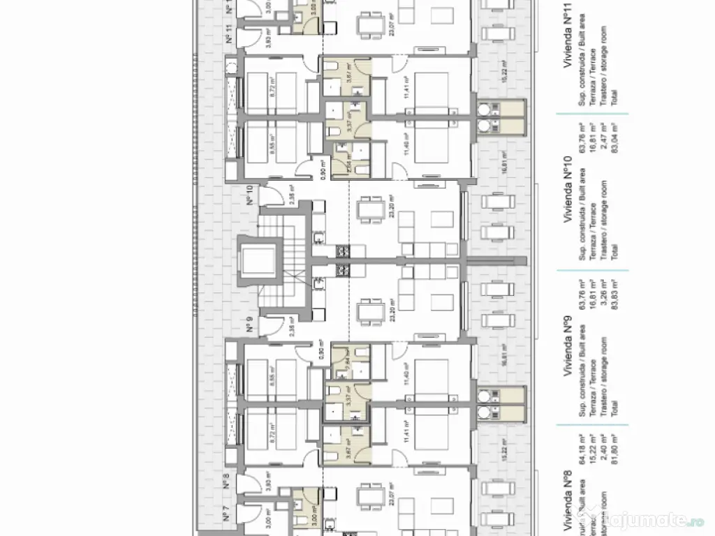 Apartament la parter, cu terasă, piscină și spa, situat aproape de mare 