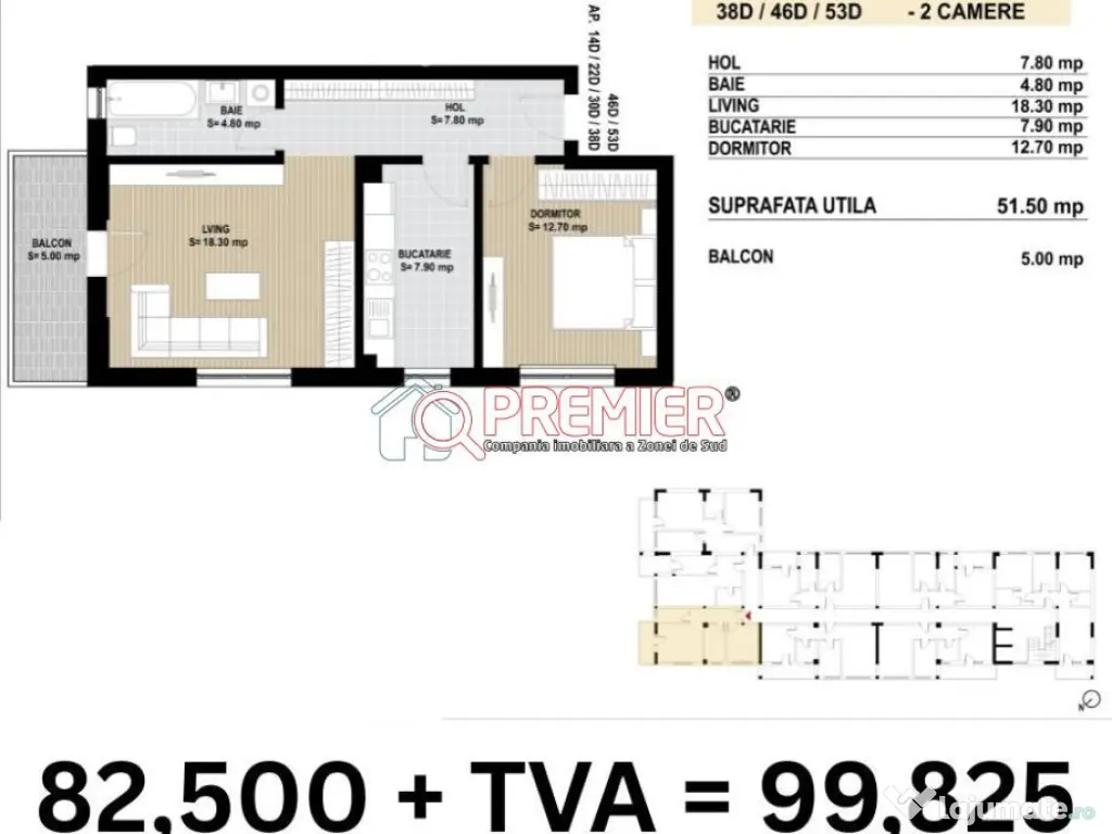 2 Camere | Ansamblu nou | Sector 4 