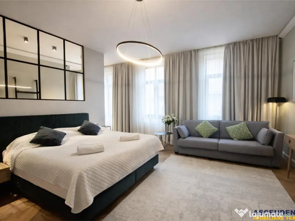 Refugiu urban lux, apartament spectaculos pe aleea pietonala 