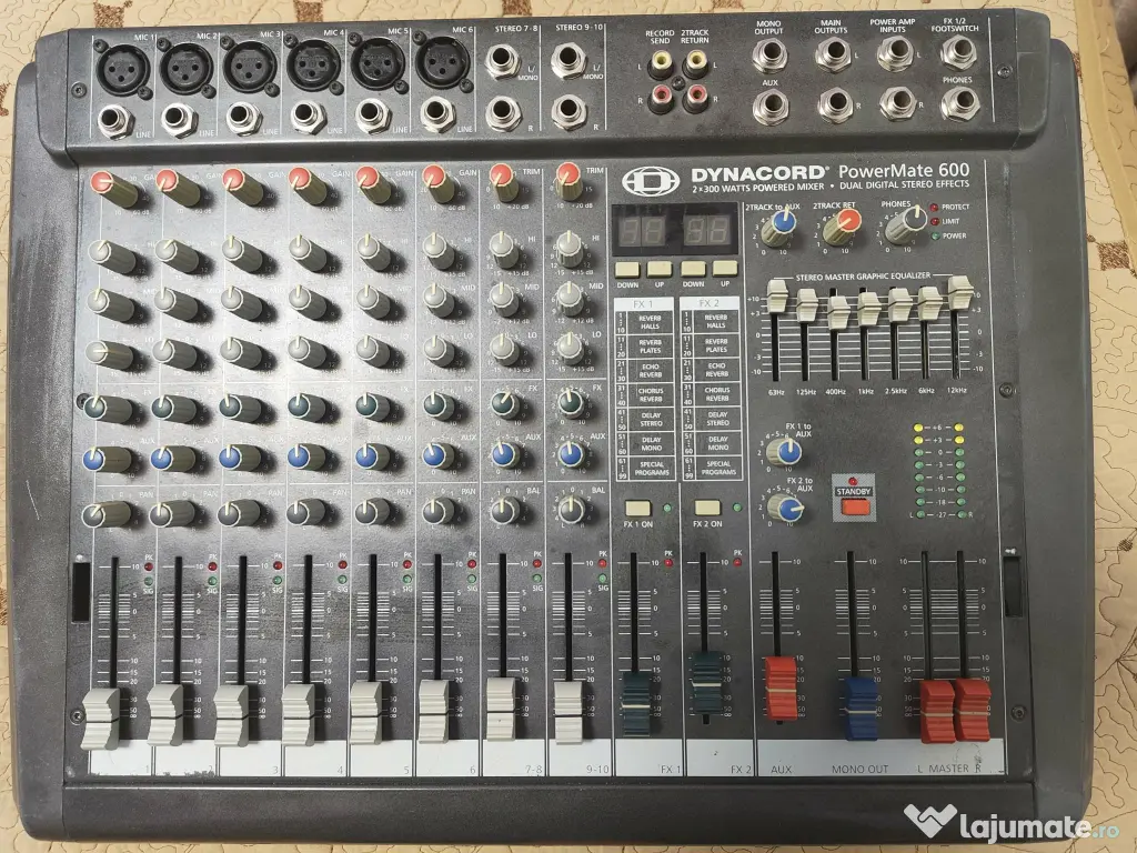 Vand Mixer Dynacord Powermate 600-2 si doua boxe pasive IBIZA XTK 15, 300 W RMS 