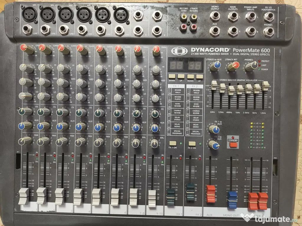 Vand Mixer Dynacord Powermate 600-2 si doua boxe pasive IBIZA XTK 15, 300 W RMS 