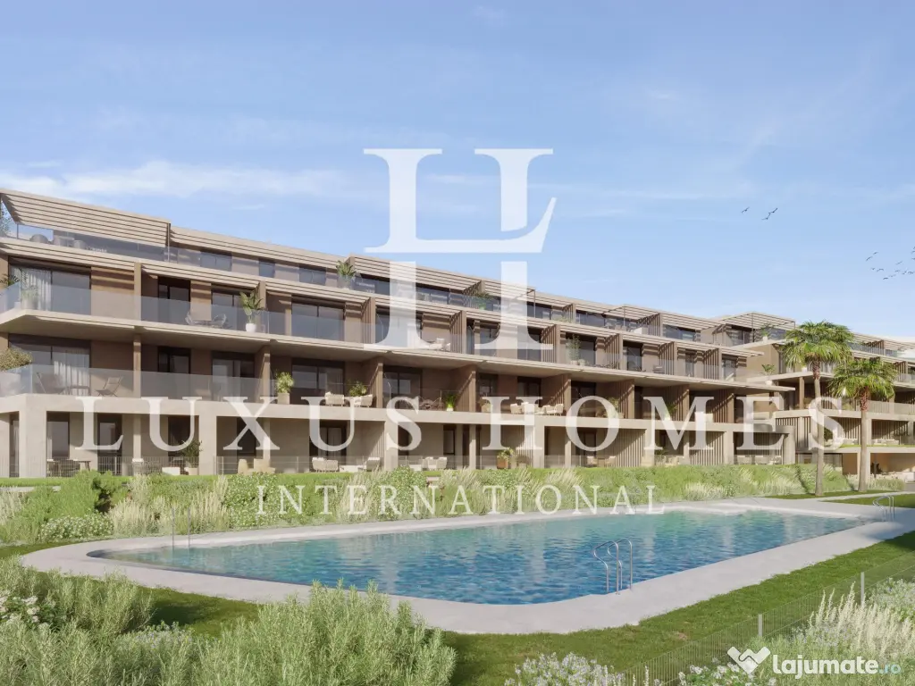 Apartament cu sală, lounge social și facilități spa într-o zonă rezidențială 